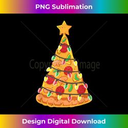 Christmas Pizza Tree Light Chain Mushroom Salami - Crafted Sublimation Digital Download - Tailor-Made for Sublimation Craftsmanship