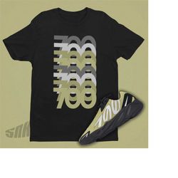 YEEZY 700 Resin Match Tee | 700 Stack Tshirt | KANYE Shirt, 700 Stack Tshirt, Sneakers Graphic Printed Yeezy 700 Tee