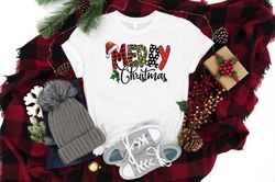Merry Christmas Shirt, Merry Christmas Buffalo Plaid Shirt, Christmas Shirt, Christmas Love Shirt, Christmas Family Shir