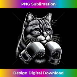 Cat Boxing Training Hard With Boxing Gloves Designs Tank Top - Bespoke Sublimation Digital File - Pioneer New Aesthetic Frontiers
