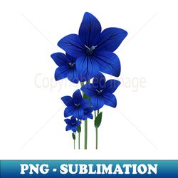 Blue Flower - Artistic Sublimation Digital File - Revolutionize Your Designs