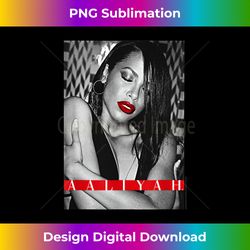 Aaliyah Red Lips with Red Type Block - Classic Sublimation PNG File - Infuse Everyday with a Celebratory Spirit