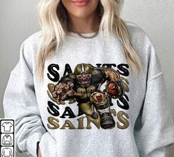 New Orleans Saints Football Sweatshirt png ,NFL Logo Sport Sweatshirt png, NFL Unisex Football tshirt png, Hoodies