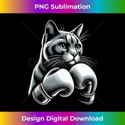 Cat Boxing The Fighter With Boxing Gloves Designs Tank Top - Bespoke Sublimation Digital File - Channel Your Creative Rebel