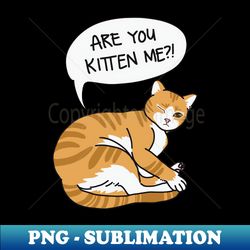 ARE YOU KITTEN ME - Elegant Sublimation PNG Download - Defying the Norms