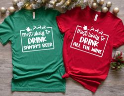 50 Quotes Most Likely To Christmas Shirt, Most Likely Shirt, Group Shirt, Christmas Matching Shirt, Christmas Funny Tee,