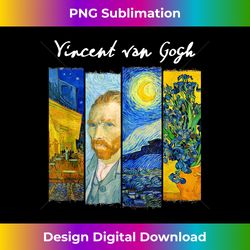 Famous Van Gogh Paintings Art Starry Night Flowers Portrait - Minimalist Sublimation Digital File - Ideal for Imaginative Endeavors