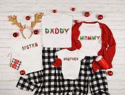 Christmas Shirts With Christmas Letters, Baby Christmas Shirt, Family Shirt, Christmas Custom Shirt, Christmas Santa, Sa