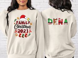 Family Christmas 2023 Backside Shirt, Baby Christmas Shirt, Family Shirt, Christmas Custom Shirt, Christmas Santa, Santa