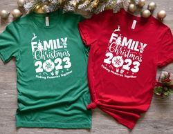Family Christmas 2023 Making Memories Together Custom Shirt, Christmas Sarcastic Shirt, Family Shirt, Christmas Custom S