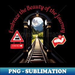 archway to tranquil landscapes - stylish sublimation digital download - vibrant and eye-catching typography