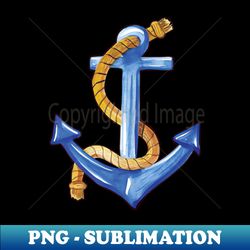 Anchor with rope - Vintage Sublimation PNG Download - Revolutionize Your Designs