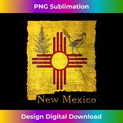 Womens New Mexico Land of Enchantment roadrunner yucca Santa Fe NM V-Neck - Edgy Sublimation Digital File - Lively and Captivating Visuals