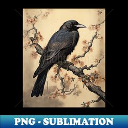 Japanese Art Japanese Crow Kyosai - Exclusive Sublimation Digital File - Fashionable and Fearless