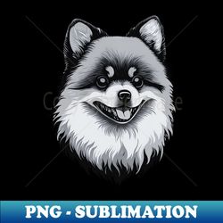Beautiful Furry Pomeranian Dog - Aesthetic Sublimation Digital File - Unleash Your Inner Rebellion