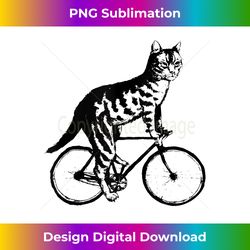 Cat On A Bike Funny Cat Bicycle Veterinary Cat Lovers Gift Tank Top - Edgy Sublimation Digital File - Reimagine Your Sublimation Pieces