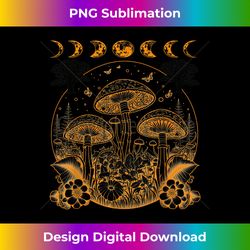 Goblincore Aesthetic Dark Academia Cottagecore Mushroom Moon - Urban Sublimation PNG Design - Lively and Captivating Visuals