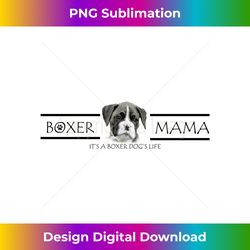 boxer mom gift- cute brindle boxer puppy long sleeve - sleek sublimation png download - tailor-made for sublimation craftsmanship