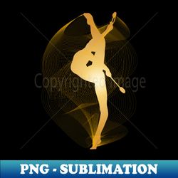 Rhythmic Gymnast with clubs - Instant PNG Sublimation Download - Spice Up Your Sublimation Projects