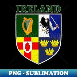 Irish Coat of Arms - Exclusive PNG Sublimation Download - Revolutionize Your Designs