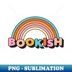 Bookish Aesthetic Rainbow Pastel Colors Bookworm Booktrovert Tbr - Creative Sublimation PNG Download - Add a Festive Touch to Every Day