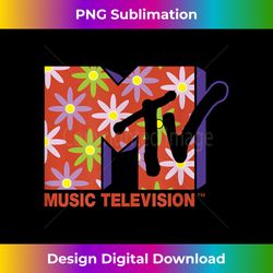 Mademark x MTV - The official MTV Logo with simple flower power - Eco-Friendly Sublimation PNG Download - Immerse in Creativity with Every Design