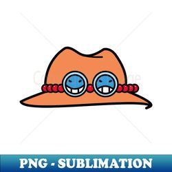 One Piece Ace Hat - PNG Transparent Digital Download File for Sublimation - Vibrant and Eye-Catching Typography