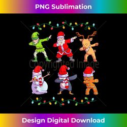 dabbing santa kids boys girls christmas gift elf - artisanal sublimation png file - craft with boldness and assurance
