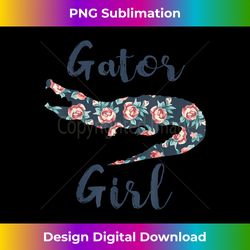 Gator Girl Funny Alligator Gifts for Kids Crocodile - Urban Sublimation PNG Design - Lively and Captivating Visuals