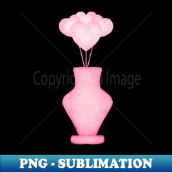 Vase Heart - Unique Sublimation PNG Download - Create with Confidence