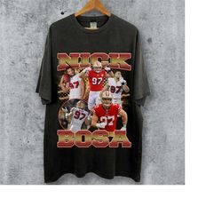 Vintage Bootleg Nick Bosa Shirt , Nick BosaShirt, Vintage Sport Tee, Unisex shirt, American Football Bootleg , Christmas