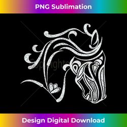 Friesian Horse - Beautiful Fresian Horse Head - Sophisticated PNG Sublimation File - Access the Spectrum of Sublimation Artistry