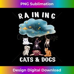 Funny English Ldiom Raining Cats And Dogs Puppies Kitten Tank Top - Vibrant Sublimation Digital Download - Challenge Creative Boundaries