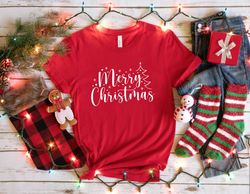 Merry Christmas T-Shirt, Christmas Trees, Present For Christmas, Christmas Clothing, Christmas Sweatshirt, Gift For Her,