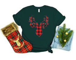 Reindeer Buffalo Plaid Shirt, Reindeer Shirt, Buffalo Plaid Shirt, Funny Christmas, Christmas Shirt, Merry Christmas Shi