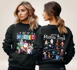 Misfit Toys Christmas Shirt , A Bit Of A Misfit Shirt , Rudolphs The Red Nosed Reindeer Shirt , Christmas Sweatshirt ,Ch