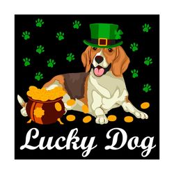irish leprechaun hat lucky beagle dog st patricks day svg, patrick svg, beagle dog svg, lucky dog svg, irish leprechaun