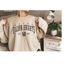 Vegas Golden Knights Sweatshirt, Golden Knights Tee, Hockey Sweatshirt, Vintage Sweatshirt, Hockey Fan Shirt, Vegas Hock