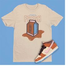 Dunk Chocolate Milk Fresh Milk Unisex T-Shirt, Milk Carton SVG, Sneakerhead Gift, Skater Gift