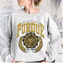 Vintage style Purdue University Shirt, Purdue University Shirt, Purdue College Shirt, Purdue University Sweatshirt