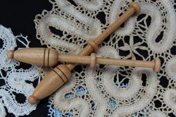 10 pcs. Bobbins for lace made of beech wood. Handmade tools. Bobbin lace.