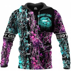 Country Girl Hunting All Over Printed Hoodie TT112101