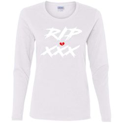 AGR RIP XXX Xxxtentacion Ladies&8217 Cotton LS T-Shirt