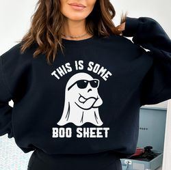 This Is Some Boo Sheet Sweatshirt, Halloween Crewneck, Funny Ghost Sweater, Boo Sheet Hoodie, Spooky Season, Boo Sweatsh