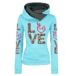Country Love Pink Camo &8211 Hunting Funnel Neck Hoodie