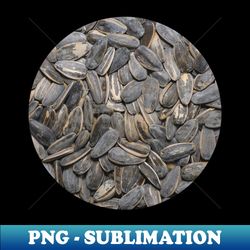 Sunflower Seeds Snack Food Photograph Circle - Sublimation-Ready PNG File - Vibrant and Eye-Catching Typography
