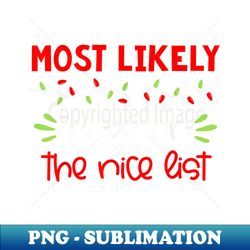 Most Likely To Funny Matching Family Christmas PJs - Stylish Sublimation Digital Download - Perfect for Personalization