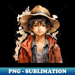 Reimagined Monkey D Luffy from One Piece - Sublimation-Ready PNG File - Stunning Sublimation Graphics