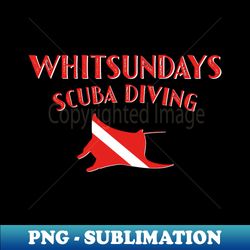 Whitsundays Scuba Diving Manta - High-Quality PNG Sublimation Download - Fashionable and Fearless