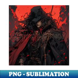 Hunters of the Dark Explore the Supernatural World with Vampire Hunter D Illustrations Bloodlust - Exclusive PNG Sublimation Download - Transform Your Sublimation Creations